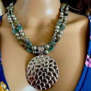 Jules B pendant stone necklace